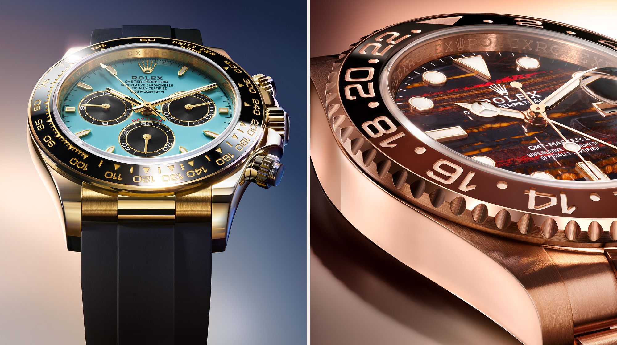 Rolex exklusive Zifferblätter 2025 – Daytona, GMT‑Master II, Sky‑Dweller bei Stebler Gstaad