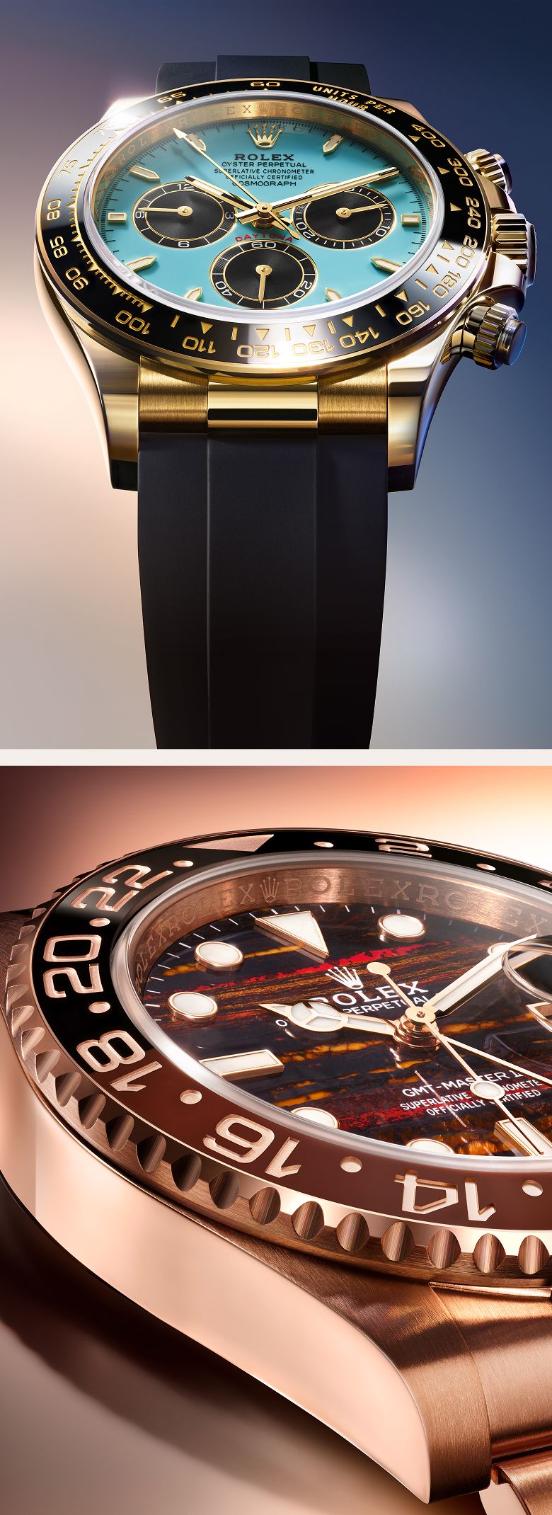Rolex exklusive Zifferblätter 2025 – Daytona, GMT‑Master II, Sky‑Dweller bei Stebler Gstaad
